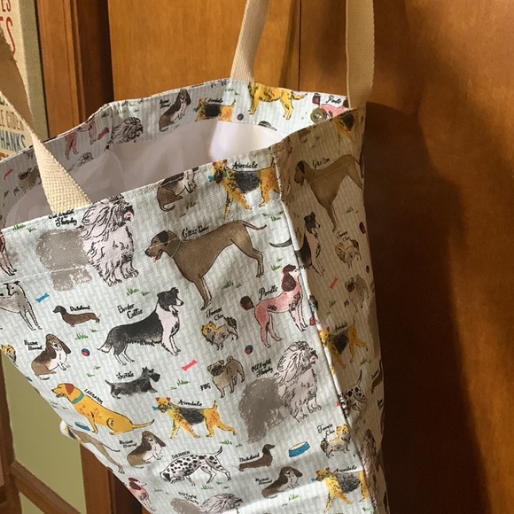 MILLY GREEN- Canvas Bag with Snap. Lots of Doggies 😍 Designed in Britain 🇬🇧 - Picture 13 of 13